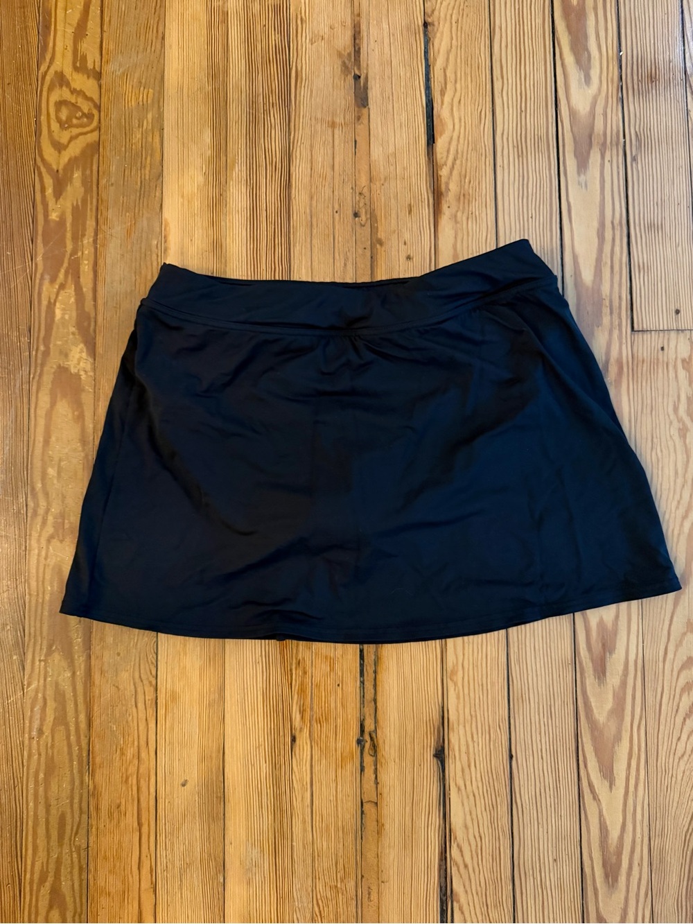 Lands’ End Black Swim Skirt Bottom Built-In Briefs Size 8